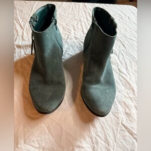 Matisse Teal Suede Ankle Boots